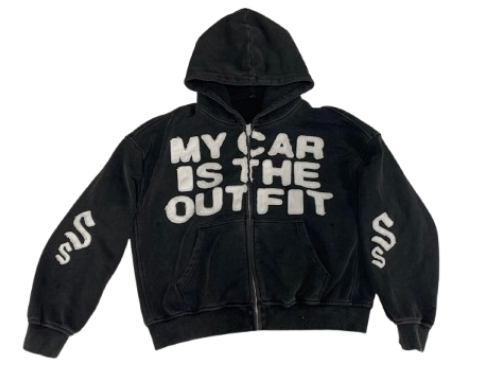 “MY CAR IS THE OUTFIT” ZIP UP